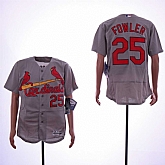 Cardinals 25 Dexter Fowler Gray Flexbase Jersey Sguo,baseball caps,new era cap wholesale,wholesale hats